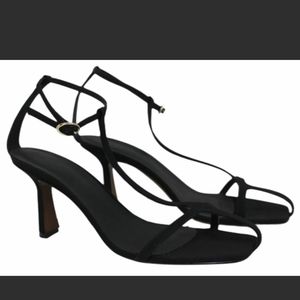 Neous Jumel Black T-Bar Sandals Size 39.5 US 10 BNWT Original Box Dustbag